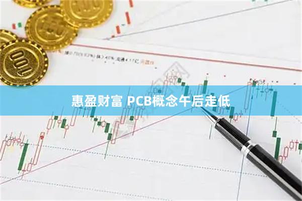 惠盈财富 PCB概念午后走低